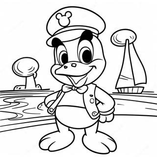 Donald Dak U Morskomu Kostiumi Rozmalovka 58741-12856