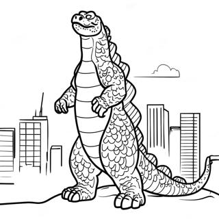 Rozmalovka Godzilli V Tokio 5993 1799