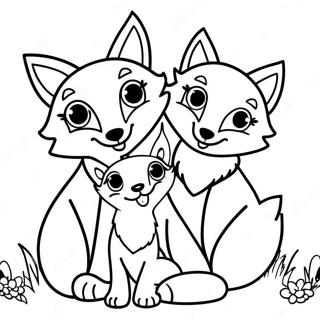 Rozmalovka Shchaslivoyi Simyi Lisiv 6743-1204