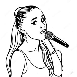 Ariana Grande Spivaie Na Stseni Rozmalovka 72623-16342