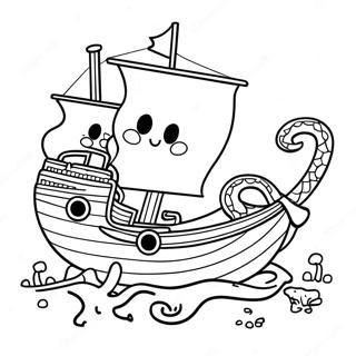 Prigodnitskii Pidlitkovii Kraken Shcho Doslidzhuie Zatoplenii Korabel Rozmalovka 72752 16438