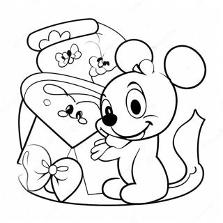 Rozmalovka Z Milimi Disneyivskimi Personazhami Z Liubovnimi Listami 72985-16617