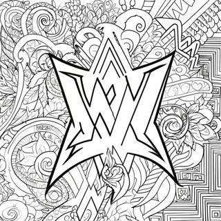 Rozmalovka Logotip Wwe 76448-19314