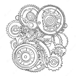 Skladnii Stimpank Mekhanizm Rozmalovka 79873-21940