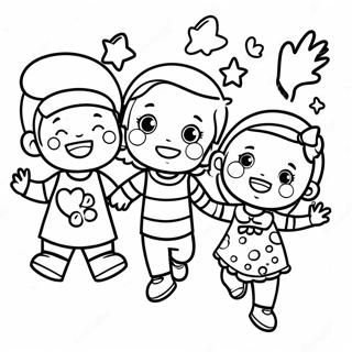 Rozmalovka Z Zakhoplenimi Ditmi Na Pershomu Dni V Ditiachomu Sadku 80389-22343