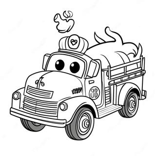 Rozmalovka Patrulia Pesikiv Marshal Z Pozhezhnoiu Mashinoiu 830-1127