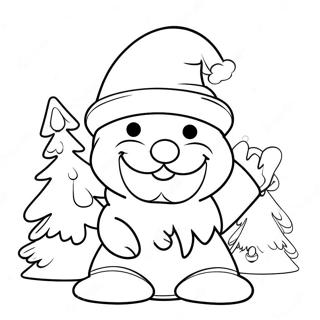 Rozmalovka Veselii Rizdvianii Gnom Zi Snigovikom 83704-24964