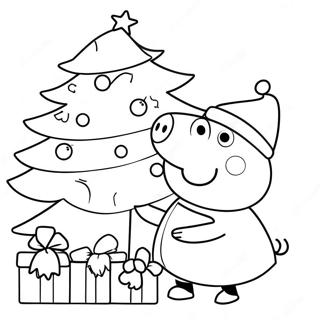 Storinka Dlia Rozmalovki Peppi Iaka Prikrashaie Rizdvianu Ialinku 85264-26260