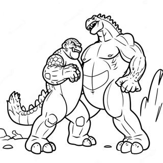 Rozmalovka Godzilla Proti Konga 85313-26286