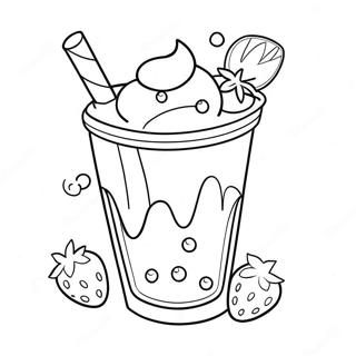 Polunichnii Molochnii Kokteil Z Posipkoiu Dlia Rozmalovki 87467-27969