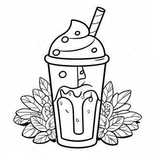 Molochnii Kokteil Z Miatnim Shokoladom Dlia Rozmalovki 87469-27977