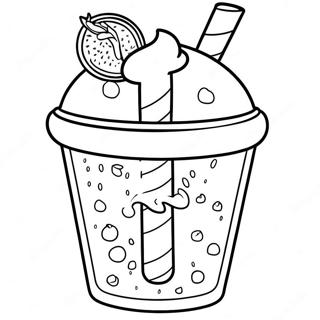 Molochnii Kokteil Z Miatnim Shokoladom Dlia Rozmalovki 87469-27978