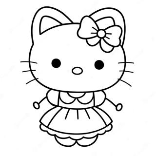 Rozmalovka Khello Kitti V Milomu Platti 88392-28870