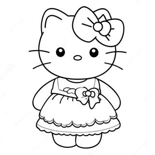 Rozmalovka Khello Kitti V Milomu Platti 88392-28871