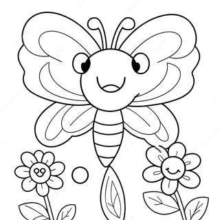 Rozmalovka Milogo Metelika Z Usmishkoiu I Kvitami 91228-31134