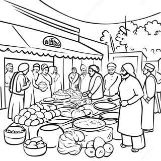 Rozmalovka Iaskravoyi Stseni Indiiskogo Rinku 91891 31659