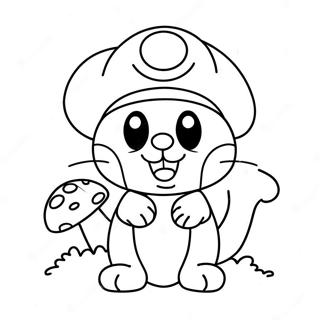 Rozmalovka Z Veselim Kotom Mario Z Gribom 95616 34787