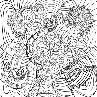 Rozmalovka Optichnoyi Iliuziyi Geometrichnikh Form 96102-35154