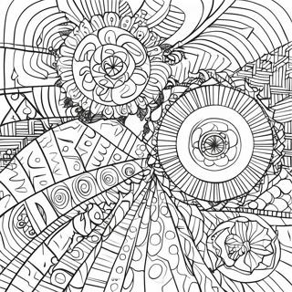 Rozmalovka Optichnoyi Iliuziyi Geometrichnikh Form 96102-35155