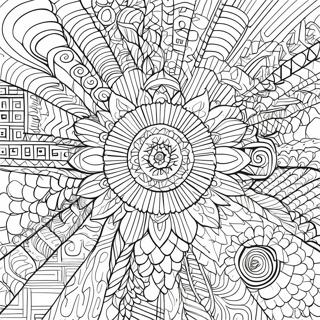 Rozmalovka Skladnikh Geometrichnikh Vizerunkiv Optichnoyi Iliuziyi 96103-35158