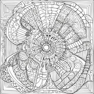 Rozmalovka Skladnikh Geometrichnikh Vizerunkiv Optichnoyi Iliuziyi 96103-35160