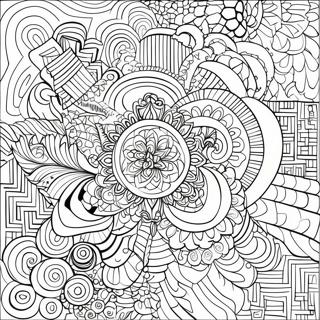 Rozmalovka Skladnikh Dizainiv Geometrichnoyi Optichnoyi Iliuziyi 96105-35166