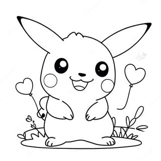 Rozmalovka Milikh Pikachu Z Serdechkami 96156 35202