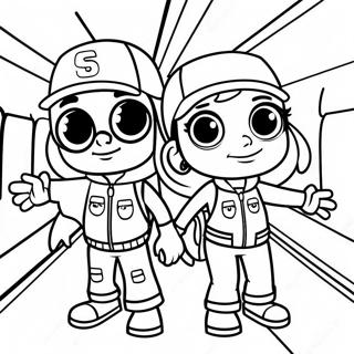 Яскраві Персонажі Subway Surfers Розмальовка Розмальовки