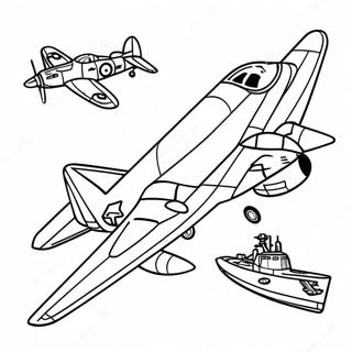 Maliunok Dlia Rozmalovki Viiskovogo Litaka 96879-35933