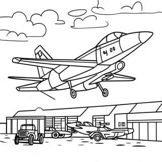 Maliunok Dlia Rozmalovki Stseni Viiskovoyi Bazi 96880-35771