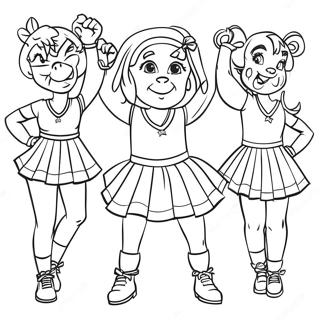 Rozmalovka Cherliderki Michigan Vulverins 98958-37682